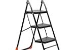 CIPLA PLAST Heavy Duty 3 Steps Folding Ladder with Wide Steps