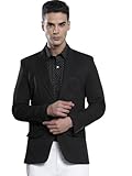 The Indian Garage Co Black-Slim Fit-Blazer