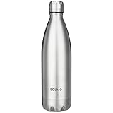 Amazon Brand – Solimo Stainless Steel Insulated Cola Bottle (1000ml)