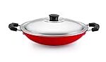 Nirlon Non-Stick Aluminium Appachatti with Stainless Steel lid