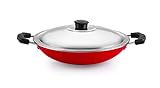 Nirlon Non-Stick Aluminium Appachatti with Stainless Steel lid