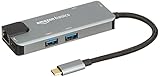 Amazon Basics 6-in-1 USB C Hub Multiport Adapter