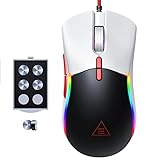EKSA EM200 Gaming Mouse Wired, with 13 RGB Backlit