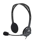 Logitech H111 Wired On Ear Headphones With Mic Black