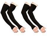 BENAVJI Arm Sleeves Nylon – Black- 2 Pair