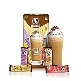 Bevzilla Premium Glass & 25 Flavoured Coffee Sachets/Pouch Box