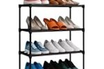 KEEKOS Portable Shoe Rack for Home Plastic with Door
