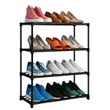 KEEKOS Portable Shoe Rack for Home Plastic with Door