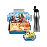 SIGNORA WARE Delight C Nugget Stainless Steel Printed Lunch Box Set