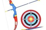 FIRM2HOME Wooden Toy Crossbow Handmade Bow and Arrow