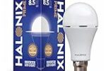 Halonix 8.5 Watt B22 LED White Rechargeable Emergency light Inverter Bulb, Pack of 1