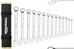 amazon basics V-Groove Combination Wrench Set – SAE, 14-Piece