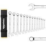 amazon basics V-Groove Combination Wrench Set – SAE, 14-Piece