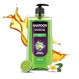 Santoor Refreshing Shower Gel With Natural Lemon & Frangipani Extracts 500ml