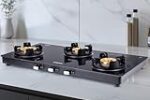 Borosil Flamestar 3 Brass Burner Gas Stove