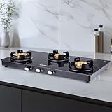 Borosil Flamestar 3 Brass Burner Gas Stove