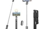 Kratos 28 Inch Selfie Stick Tripod Stand with Light