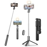 Kratos 28 Inch Selfie Stick Tripod Stand with Light
