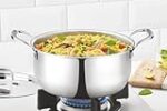 Borosil Cookfresh Tri-ply Casserole 18cm (2.1 L) Steel Handle