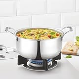 Borosil Cookfresh Tri-ply Casserole 18cm (2.1 L) Steel Handle
