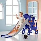 Kidsmate Unicorn Slide for Kids with Basketball Hoop | Baby Slides