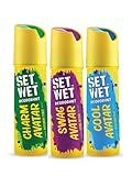 Set Wet Cool, Body Spray For Men,Pack of 3,180 ml Each