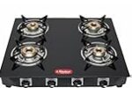 Khaitan Tempered Glass 4 Burner Lpg Gas Cooktop