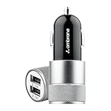 Ambrane 12W Fast Car Charger, Dual USB Output