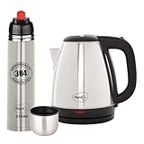 Pigeon 1.5 L Kettle With 1000 ml Stark Flask (Pack of 2)