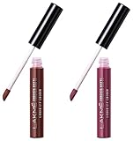 LAKMÉ Forever Matte Liquid Lip Colour, Mauve Ecstasy, Brown Espresso Combo