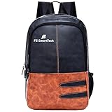 F5 SmartTech 20L Faux Leather Water Resistant Anti Theft Laptop Backpack