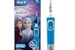 Oral B Kids Frozen Rechargeable Rotating Electric Toothbrush, 2 Brushing Modes