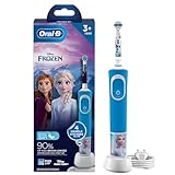 Oral B Kids Frozen Rechargeable Rotating Electric Toothbrush, 2 Brushing Modes