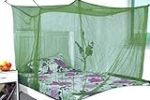 Divayanshi Mosquito Net Olive Polycotton 3×6.5 Insect Protection Net