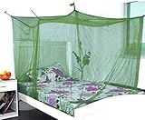 Divayanshi Mosquito Net Olive Polycotton 3×6.5 Insect Protection Net