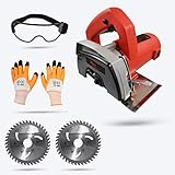 Hillgrove HGCM76M1 Cutting Machine Saw with 2Pcs Wood Cutting Wheels