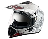Vega Off Road D/V Gangster White Red Helmet-M