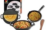 Human Hydro Cast Iron Cookware Set with Free Wooden Spatula