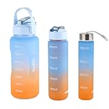 CELLO All Day Set of 3 Pieces Water Bottles (310ml, 790ml, 2085ml)