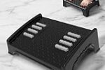 Fastiven Adjustable Foot Rest for Office Chair with Acupressure Points and Roller
