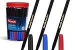 Reynolds AEROSLIM Ball Pen SET – 70 PENS (60 BLUE, 5 Black, 5 Red)