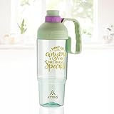 ATTRO My Cup Tumbler Plastic Water Bottle with Handle, BPA-Free 1000ml