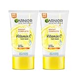 Garnier Skin Naturals Bright Complete Vitamin C Facewash, 150g (Pack of 2)