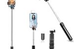 Kratos Selfie Stick, 3 in 1 Multifunctional Design, Rechargable LED Light
