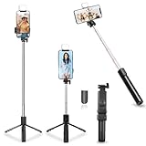 Kratos Selfie Stick, 3 in 1 Multifunctional Design, Rechargable LED Light