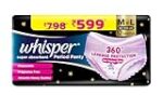 Whisper Super Absorbent Period Panty, 12 M-L Pants