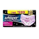 Whisper Super Absorbent Period Panty, 12 M-L Pants
