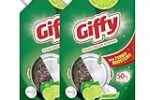Giffy Liquid Dishwash Gel 900ml(Pack of 2) | Green Lime and Active Salt