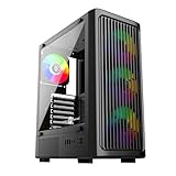Circle Amazer X1 Mid- Tower Computer Case | Gaming Cabinet