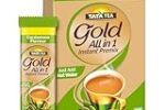 Tata Tea Gold All-in-1 Instant Premix Cardamom Tea, 14g Per Serve, 10 Sachets